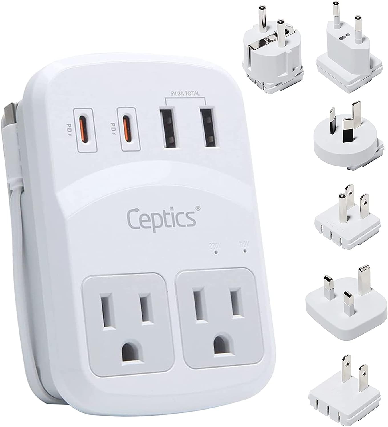 Ceptics World Travel Adapter Kit